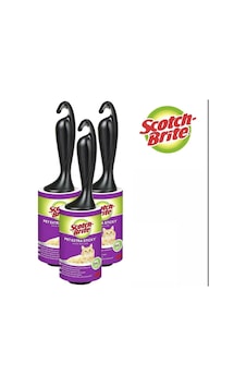 Scotch Brite Ekstra Yapışkanlı Tüy Toplayıcı 48 Yaprak X 3 Adet Beyaz