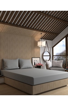 Mystory Home %100 Pamuklu Lastikli Çarşaf Seti 160x200 Cm 30 Cm Yükseklik - Gri Mystory Home %100 Pamuklu Lastikli Çarşaf Seti 160x200 Cm 30 Cm Yükseklik - Gri