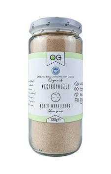 OG natural Organik Keçiboynuzlu Bebek Muhallebisi Karışımı 320 Gr +8 Ay 320 G OG natural Organik Keçiboynuzlu Bebek Muhallebisi Karışımı 320 Gr +8 Ay 320 G