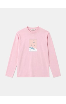 Xint Pembe Regular Fit Bisiklet Yaka Pamuk Uzun Kol Tişört 502174 Xint Pembe Regular Fit Bisiklet Yaka Pamuk Uzun Kol Tişört 502174