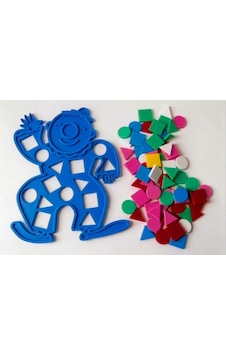 Eğitici Geometrik Şekiller - Renkli Şekil Eşleştirme - Zeka Geliştirici Çocuk Puzzle - Mavi Eğitici Geometrik Şekiller - Renkli Şekil Eşleştirme - Zeka Geliştirici Çocuk Puzzle - Mavi