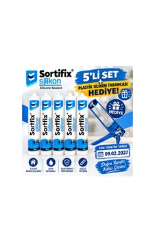 Silikon 280 Gr Şeffaf 5 Li Set