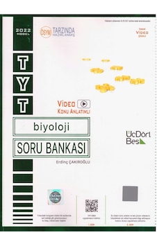 Üçdörtbeş Tyt Biyoloji Soru Bankası 2022 (528256628) Üçdörtbeş Tyt Biyoloji Soru Bankası 2022 (528256628)