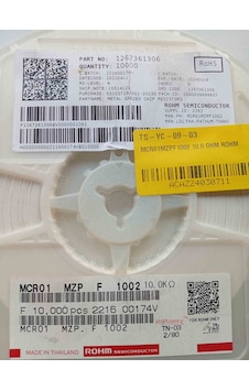 Mcr01mzpf1002 10.0 Ohm Rohm 500 Adet Mcr01mzpf1002 10.0 Ohm Rohm 500 Adet