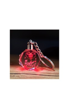 I Love You Yazılı Ve Gül Tasarımlı Kristal Anahtarlık - Renk Değiştiren - Pilli Işıklı - Romantik H Çok Renkli I Love You Yazılı Ve Gül Tasarımlı Kristal Anahtarlık - Renk Değiştiren - Pilli Işıklı - Romantik H Çok Renkli