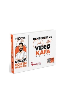 2022 KPSS Eğitim Bilimleri Rehberlik ve Özel Eğitim Video Kafa Notlar - Bulut Vurdum - Hoca Kafası Yayınları