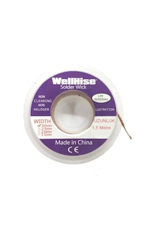 Wellhise 3 Mm Lehim Çekme Teli Sökme Fitili N11.74 Wellhise 3 Mm Lehim Çekme Teli Sökme Fitili N11.74