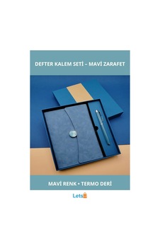 Şık Mavi Renkli Termo Deri Not Defteri Ve Roller Kalem Seti Çok Renkli Şık Mavi Renkli Termo Deri Not Defteri Ve Roller Kalem Seti Çok Renkli