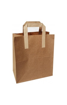Kraft Saplı Kağıt Çanta 18x24x10 Cm 50 Adet Kraft Saplı Kağıt Çanta 18x24x10 Cm 50 Adet