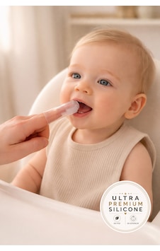 Tgm Baby Parmini 2'li Ultra Premium Silikon Parmak Diş Fırçası Seti Özel Taşıma Kablı