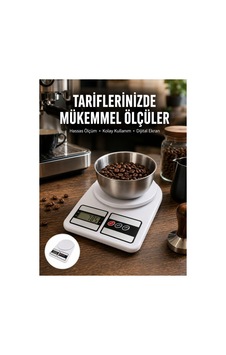 Hassas Ölçüm İçin Dijital Mutfak Tartısı 10 Kg Kapasiteli Yeni Nesil - Hs08372776-5823 Diğer