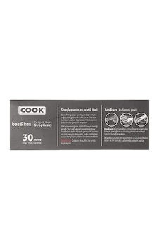 Cook Bas&kes Streç Film Kesme Aparatı, 30 Cm X 30 M, Yeşil Açık Bej