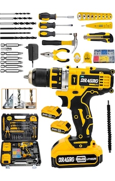 Dragro Germany DRG-HN58 Tecnology Metal Şanzıman Çift Bakır Sargı Akülü Vidalama Matkap Yardmcı Set2 Dragro Germany DRG-HN58 Tecnology Metal Şanzıman Çift Bakır Sargı Akülü Vidalama Matkap Yardmcı Set2