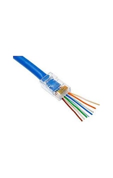 Nova RJ45 Cat6 Açık Uçlu Delikli Konnektör 100'lü Nova RJ45 Cat6 Açık Uçlu Delikli Konnektör 100'lü
