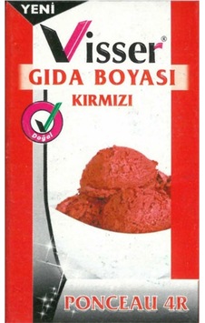 Visser Toz Gıda Boyası Kırmızı 9 G Visser Toz Gıda Boyası Kırmızı 9 G