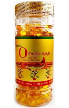 Sapphire Omega 3-6-9 Balık Yağı 200 Softgel Sapphire Omega 3-6-9 Balık Yağı 200 Softgel