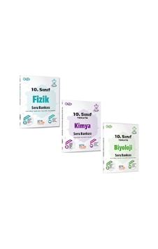Çap Yayınları 10. Sınıf Fizik Kimya Ve Biyoloji Soru Bankası Seti 3 Kitap Çap Yayınları 10. Sınıf Fizik Kimya Ve Biyoloji Soru Bankası Seti 3 Kitap