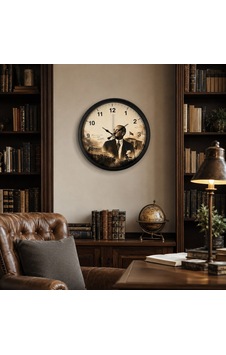 Büro Ev Ofis Dekoru İçin 40cm Siyah Metal Cumhuriyet Mirası Duvar Saati Diğer Büro Ev Ofis Dekoru İçin 40cm Siyah Metal Cumhuriyet Mirası Duvar Saati Diğer