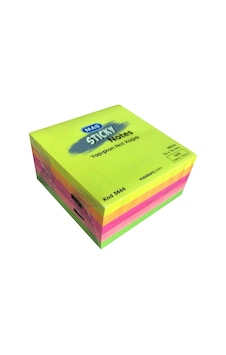 Mas 130000366600 Yapışkanlı Not Kağıdı, Sarı, Turuncu, Açık Pembe, Koyu Pembe, Yeşil Mas 130000366600 Yapışkanlı Not Kağıdı, Sarı, Turuncu, Açık Pembe, Koyu Pembe, Yeşil