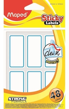 Maped Sticky Labels Üstü Korumalı Etiket 25X53 Mm 48'Li 774110 Maped Sticky Labels Üstü Korumalı Etiket 25X53 Mm 48'Li 774110
