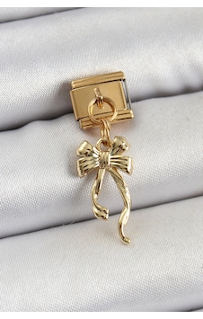 316l Çelik Sallantılı Uzun Fiyonk Model Gold Renk Nomination Charm 5886 Belirtilmemiş