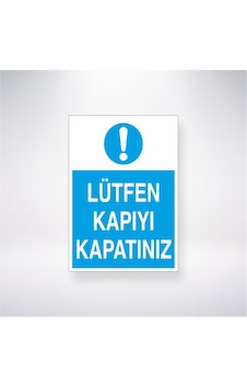 Lütfen Kapıyı Kapatınız 21x28 Arkası Yapışkanlı Sticker Lütfen Kapıyı Kapatınız 21x28 Arkası Yapışkanlı Sticker