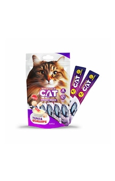 Euro Gold Cat Ton Balığı Ve Deniz Tarağı Aromalı Sıvı Kedi Ödülü 5x15gr Euro Gold Cat Ton Balığı Ve Deniz Tarağı Aromalı Sıvı Kedi Ödülü 5x15gr