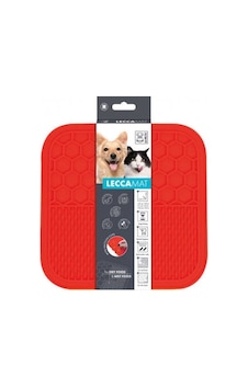 Lecca Kedi Ve Köpekler İçin Yavaş Beslenme Ödül Matı Medium Kırmızı 21x21 Cm Lecca Kedi Ve Köpekler İçin Yavaş Beslenme Ödül Matı Medium Kırmızı 21x21 Cm