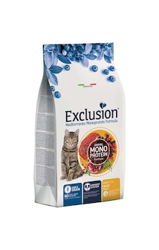 Exclusion Monoprotein Sığır Etli ve Narlı Düşük Tahıllı Yetişkin Kedi Maması 12 KG Exclusion Monoprotein Sığır Etli ve Narlı Düşük Tahıllı Yetişkin Kedi Maması 12 KG