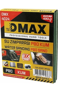 100 Adet P80 Kum - Kağıt - Su Zımparası - 230x280mm - Kullanım B