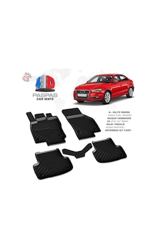 Audi A3 4d Araca Özel Havuzlu Kauçuk Paspas 2013 Ve Üzeri Hb Sd