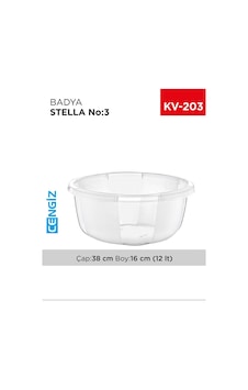 Yuvarlak Şeffaf Badya 1 Adet 3 No Royaleks-e175 Şeffaf