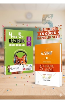 Tonguç Akademi 4 Ten 5 E Hazırlık Kitabı + Deneme Sınavı