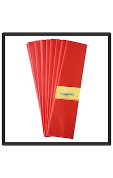 Lino Krapon Kağıdı Kırmızı - 6 Adet