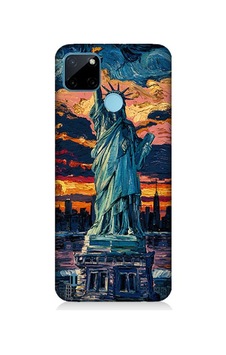 Realme C21y Uyumlu Özgürlük Heykeli Desenli Silikon Kılıf Realme C21y Uyumlu Özgürlük Heykeli Desenli Silikon Kılıf