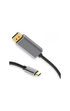 Displayport Uyumlu Type-c Çevirici Kablo 1.8m Displayport Uyumlu Type-c Çevirici Kablo 1.8m