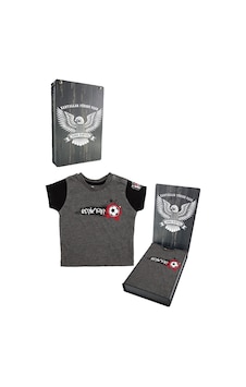 Beşiktaş Antrasit Bebek T-shirt Hediyelik Ahşap Kutulu Gri