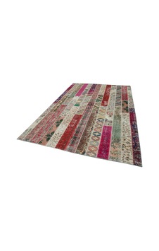 Bespoky Patchwork Modern Çok Renkli Salon Halısı El Dokuma 31005 Bespoky Patchwork Modern Çok Renkli Salon Halısı El Dokuma 31005