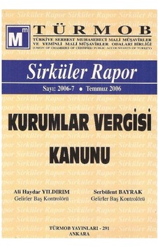 Sirküler Rapor - Kurumlar Vergisi Kanunu Sirküler Rapor - Kurumlar Vergisi Kanunu