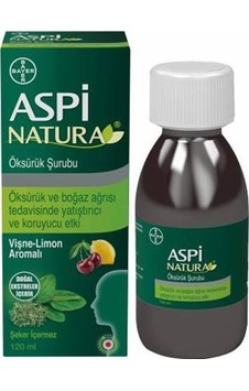 Aspi Natura Yetişkin Vişne Limon Aromalı Şurup 120 ML Aspi Natura Yetişkin Vişne Limon Aromalı Şurup 120 ML