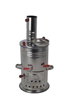 Zarif İş Çift Musluk 3.5 L Semaver - Gri