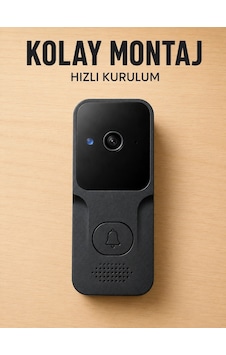 Maesko Akıllı Görüntülü Kapı Zili Hd Kamera, Hareket Bildirimi Ve Kablosuz Kurulum Maesko Akıllı Görüntülü Kapı Zili Hd Kamera, Hareket Bildirimi Ve Kablosuz Kurulum