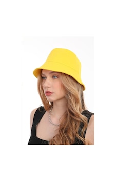 Kadın Balıkçı Sarı Kova Bucket Şapka Sarı Kadın Balıkçı Sarı Kova Bucket Şapka Sarı