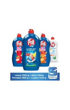 Pril Elde Yıkama Sıvı Bulaşık Deterjanı 4'lü Set 3x1350 Adana Portakalı+amasya Elması+limon+aloe Vera 1440 set-hnkdtj-190-5703 1440 ML Pril Elde Yıkama Sıvı Bulaşık Deterjanı 4'lü Set 3x1350 Adana Portakalı+amasya Elması+limon+aloe Vera 1440 set-hnkdtj-190-5703 1440 ML