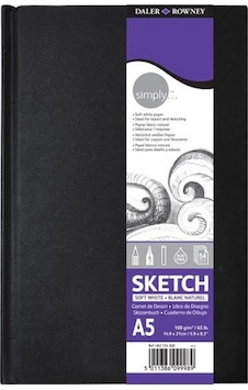 Daler Rowney Simply Kapaklı Eskiz Defteri 100 G 54 Yp A5