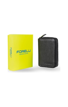 Forelli 5e106 Erkek Hakiki Deri Kartlık Cüzdan Siyah Çok Renkli