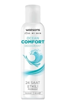 Watsons Ocean Comfort Pudrasız Sprey Deodorant 150 ML Watsons Ocean Comfort Pudrasız Sprey Deodorant 150 ML