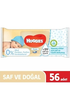 Huggies Yenidoğan Doğal Bakım Islak Havlu 56'Lı Huggies Yenidoğan Doğal Bakım Islak Havlu 56'Lı
