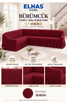Bürümcük Kumaş 7 Kişilik Etekli L Köşe Koltuk Kılıfı Bordo - 934823050 Bordo Bürümcük Kumaş 7 Kişilik Etekli L Köşe Koltuk Kılıfı Bordo - 934823050 Bordo