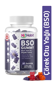 Hi Habit Çörek Otu Gummy D3 Ve Çinko Takviyeli 60 Adet Hi Habit Çörek Otu Gummy D3 Ve Çinko Takviyeli 60 Adet